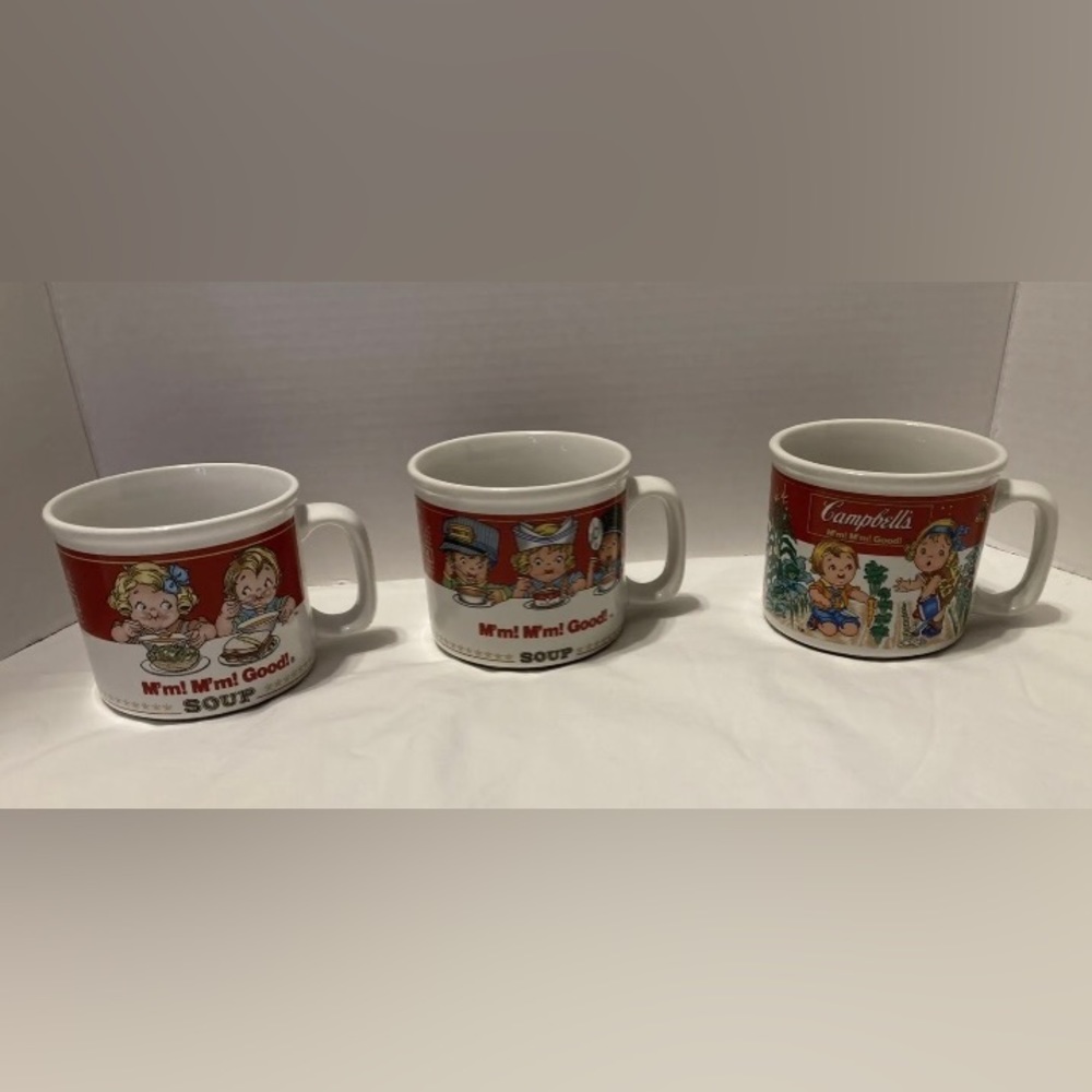 Campbell’s soup cups bundle of 3 vtg 1997 Westwood mugs